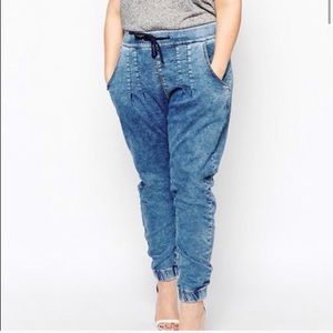 RARE Carma Koma Denim Joggers